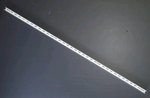 Steel white single slot - steel,