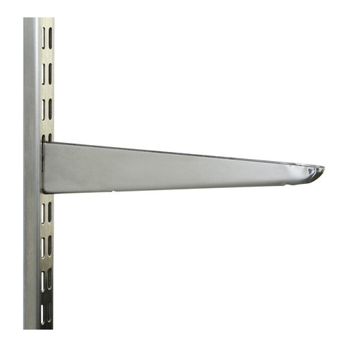 Silver twin slot shelving - silver,